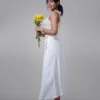 Aurelia Wrap Midi Skirt - White - Image 2